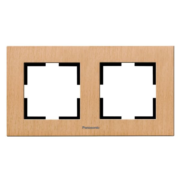 Karre Plus Accessory Wooden - Oak Two Gang Frame image 1