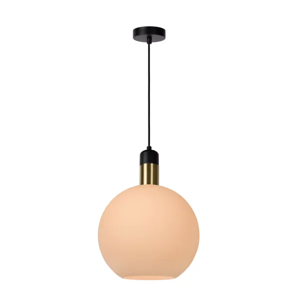 Lucide JULIUS - Pendant light - Ø 28 cm - 1xE27 - Opal image 1