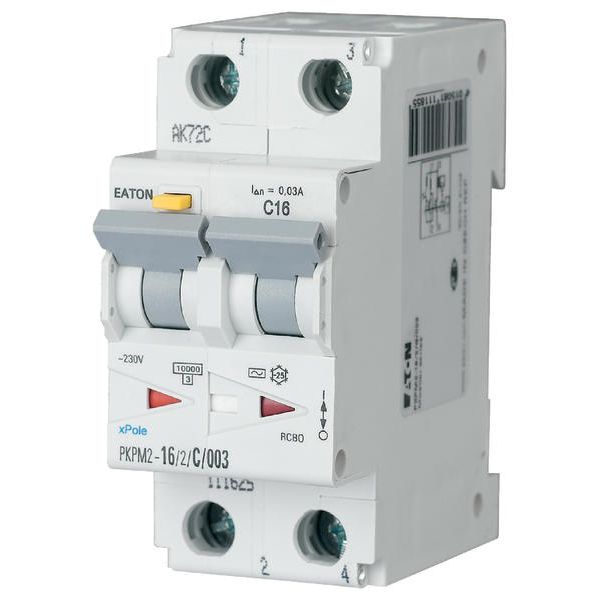 RCD/MCB combination, 10 A, 100 mA, MCB trip characteristic: B, 2p, RCD trip characteristic: A image 10