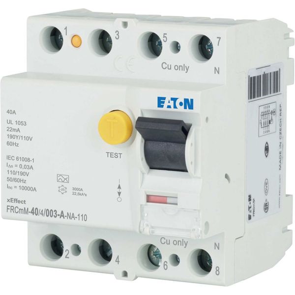 Residual current circuit breaker (RCCB), 40A, 4p, 30mA, type A image 8