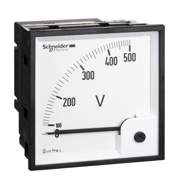 voltmeter VLT PowerLogic - 96 x 96 - ferromagnetic - 0..500 V image 4