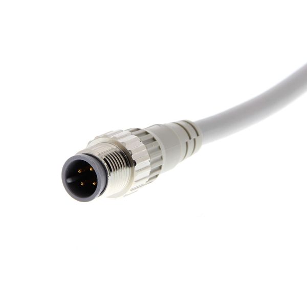 Sensor cable, M12 straight plug (male), 4-poles, A coded, PVC fire-ret image 1