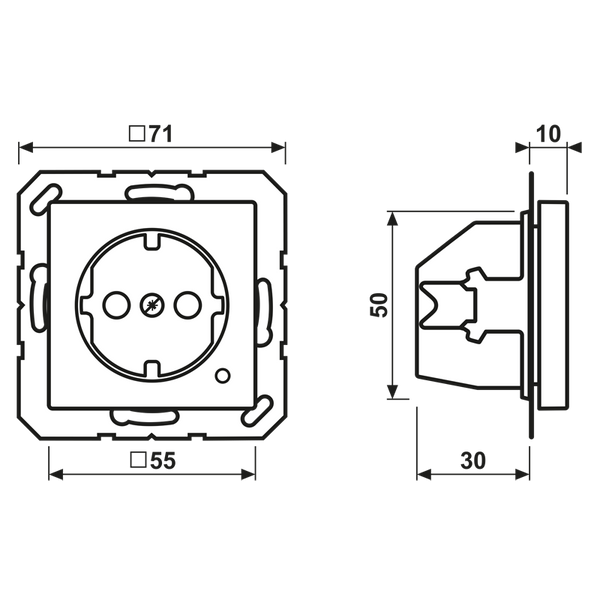 SCHUKO socket A1520BFKORT image 4