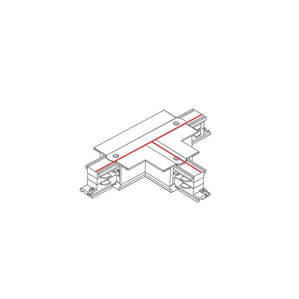 CTLS RECESSED POWER T CONNECTOR, LEFT 2 (T-L2) WHITE image 1