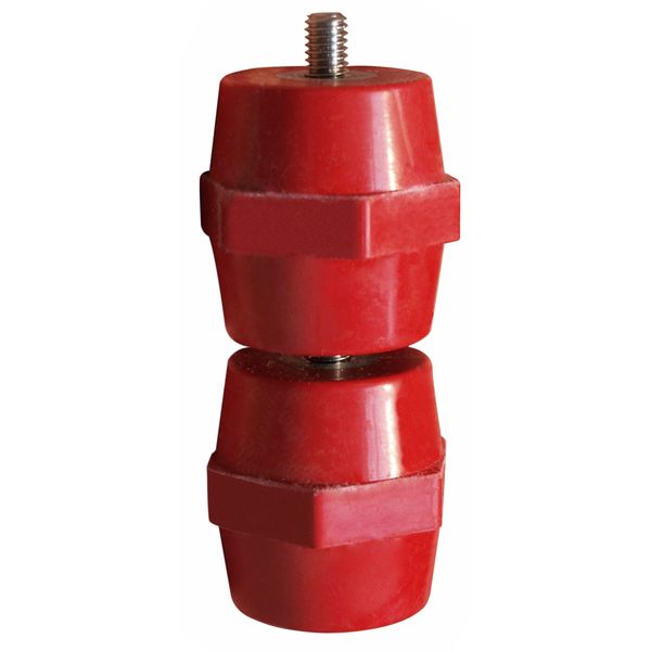 Insulator M6x35 with female thread and threaded bolt image 1