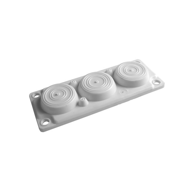 Plastic gland plate for WSTVBF, 6 cable glands, IP65 image 1