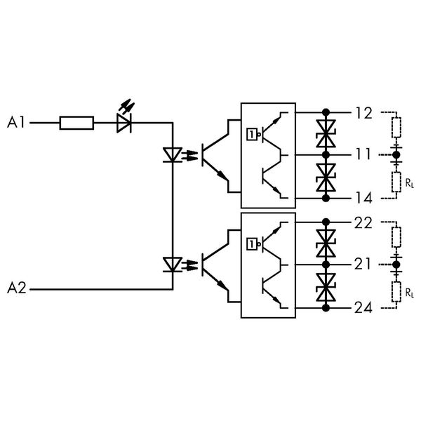Optocoupler module 2-port Nominal input voltage: 24 VDC image 5