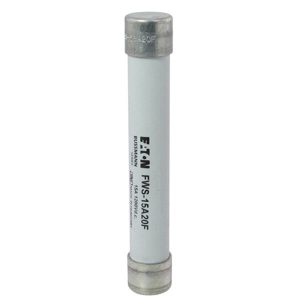 Fuse-link, high speed, 12 A, AC 1400 V, DC 1000 V, 20 x 127 mm, gS, IEC, BS, with indicator image 6