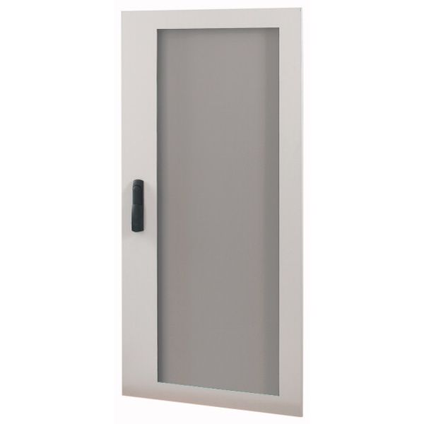 Transparent door (sheet metal), 3-point locking mechanism with clip-down handle, right-hinged, IP55, HxW=1230x570mm image 1