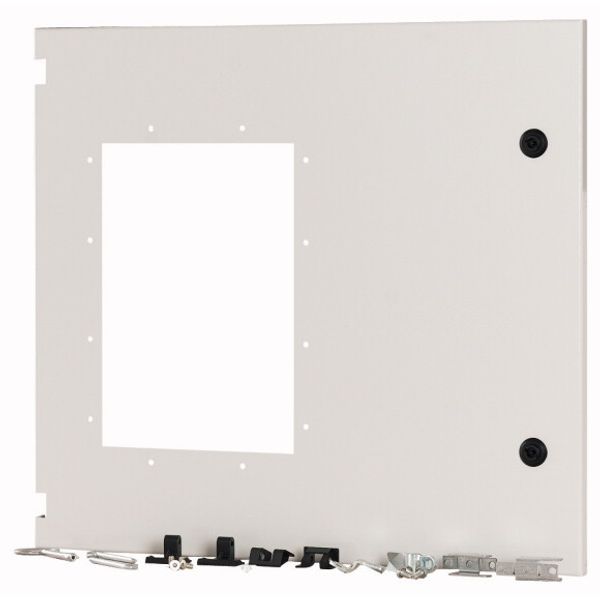 Front door for IZMX16, withdrawable, HxW=550x600mm, IP55, grey image 1