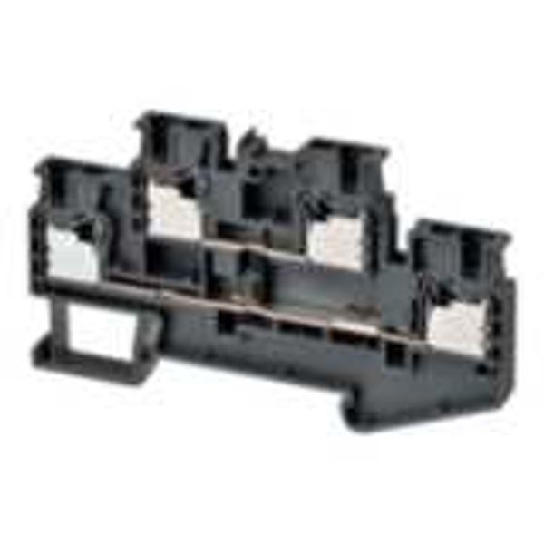 Multi-tier feed-through DIN rail terminal block with push-in plus conn XW5T0180G image 3