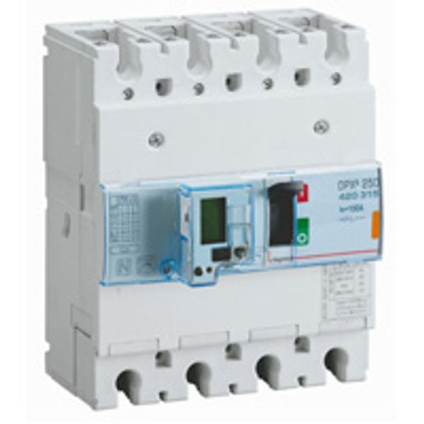 MCCB electronic release - DPX³ 250 - Icu 25 kA - 400 V~ - 4P - 100 A image 1