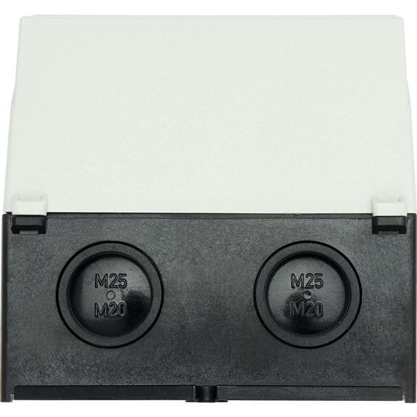 Insulated enclosure CI-K2H, H x W x D = 181 x 100 x 80 mm, for T0-2, hard knockout version, with mounting plate screen image 3