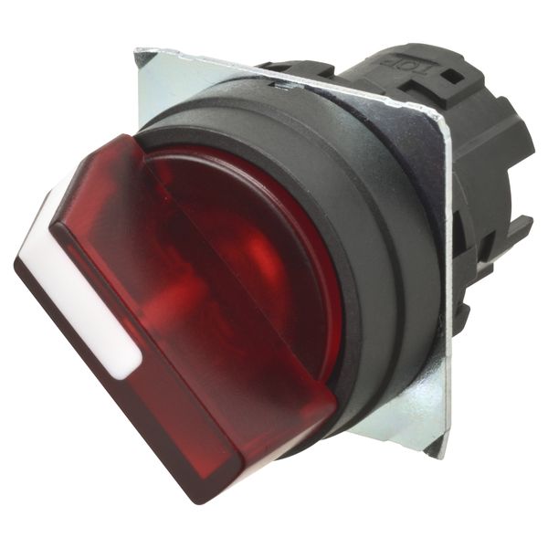Selector A22NZ 22 dia., 3 position, Lighted, bezel plastic, auto reset image 2
