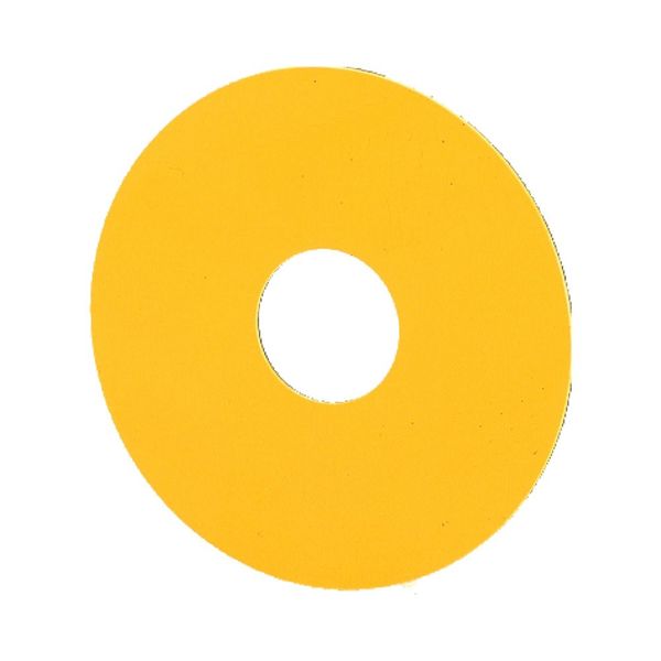 Emergency-Stop label, Blank, yellow, Round, 60 mm, Not suitable for engraving, Front dimensions 25 × 25 mm image 4