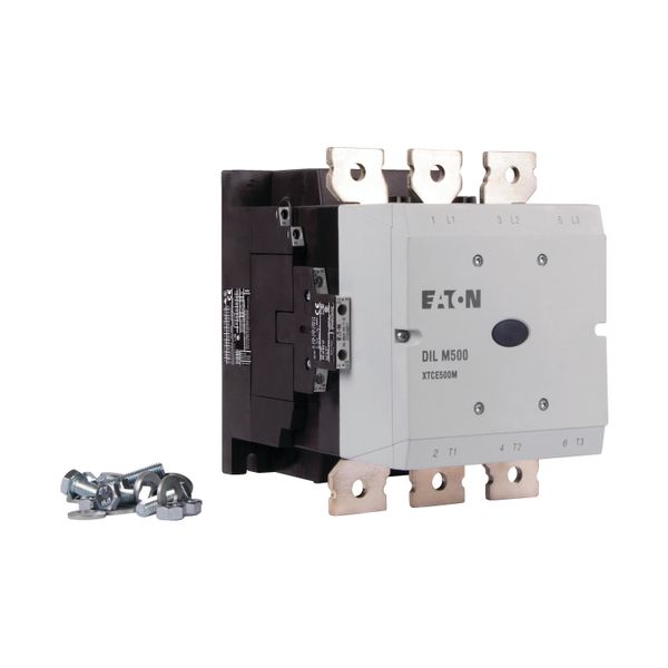 Contactor, 380 V 400 V 265 kW, 2 N/O, 2 NC, RDC 48: 24 - 48 V DC, DC operation, Screw connection image 17