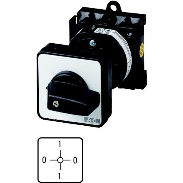 ON-OFF switches, T0, 20 A, rear mounting, 1 contact unit(s), Contacts: 2, 90 °, maintained, With 0 (Off) position, 0-1-0-1, Design number 15108 image 2