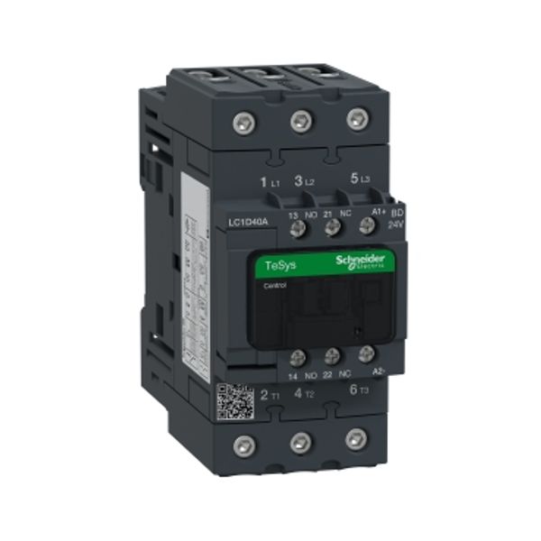 TeSys Deca contactor - 3P(3 NO) - AC-3/AC-3e - = 440 V 40 A - 24 V DC standard coil image 5