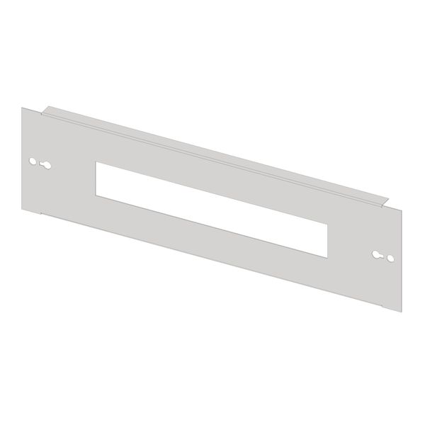 Slotted front plate 2G3 sheet steel for wiring ducts, 17MW image 1