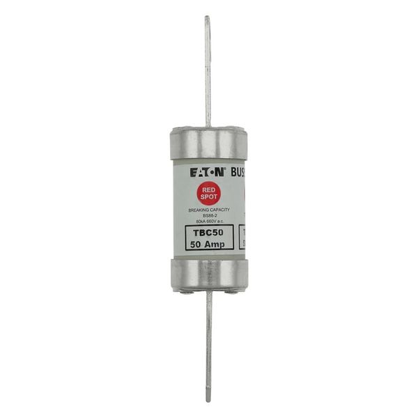 Fuse-link, low voltage, 50 A, AC 660 V, DC 460 V, BS88, 27 x 129 mm, gL/gG, BS image 6