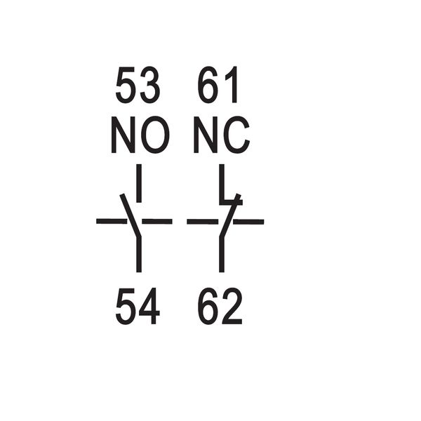 Auxiliary contact front-type for CUBICO, 1NO+1NC image 2