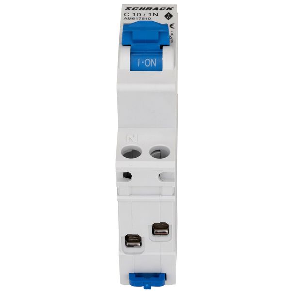 Miniature Circuit Breaker (MCB) AMPARO 6kA, C 10A, 1+N, 1MW image 2