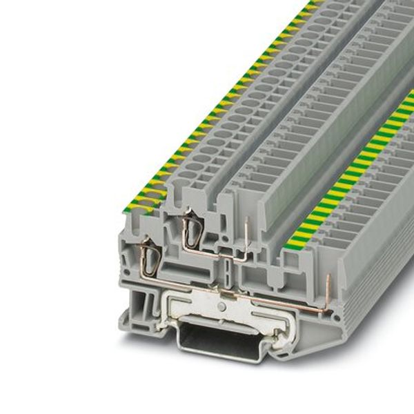 Protective conductor double-level terminal block image 1