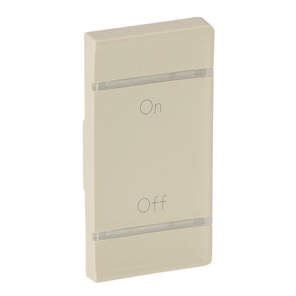 Cover plate Valena Life - ON/OFF marking - right-hand side mounting - ivory image 1