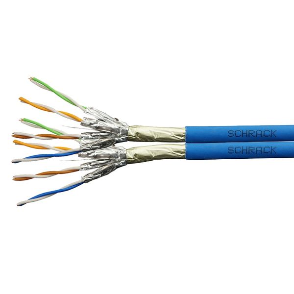 F/FTP Cable Cat.6a, 2x(4x2xAWG23/1), 500MHz, LS0H-3, Dca image 1