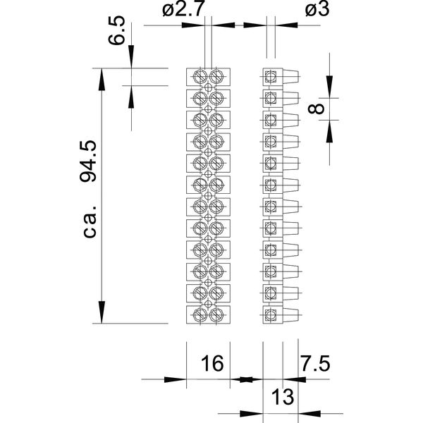 72 VDE/EKL 0E PA Terminal strip  4,0mm² image 2