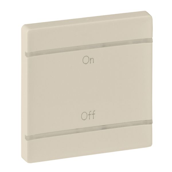 Cover plate Valena Life - ON/OFF marking - 2 modules - ivory image 1