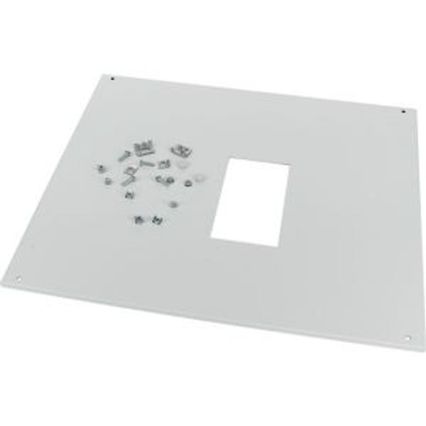 Front cover, +mounting kit, for NZM3, horizontal, 3p, HxW=200x600mm, R, grey image 4