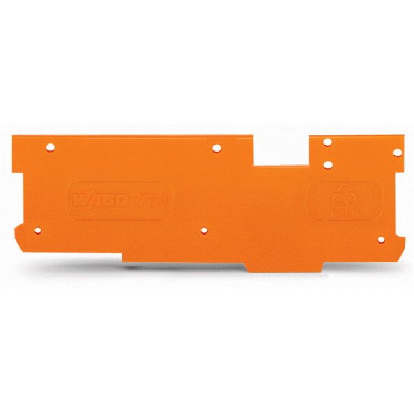 End and intermediate plate 1.1 mm thick orange image 2