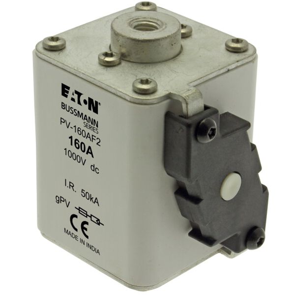 Fuse-link, high speed, 160 A, DC 1000 V, size 2, 61 x 77 x 91 mm, gPV, IEC, UL, single indicator image 7