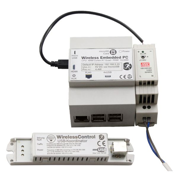 DIN rail PC (CPC) including WirelessControl Software image 3