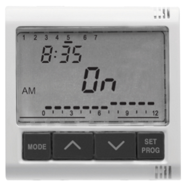 ELETRONIC DAILY/WEEKLY TIMER - 1 CHANNEL - 2 MODULES - SYSTEM WHITE image 1