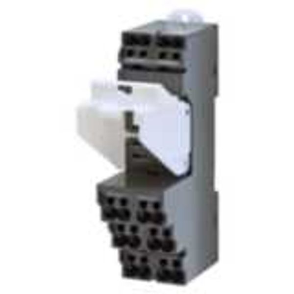 Socket, DIN rail/surface mounting, 8-pin, push-in plus terminals image 1