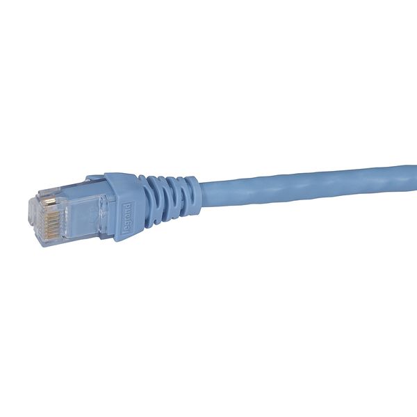Patch cord category 6 UTP PVC light blue 1 meter image 1