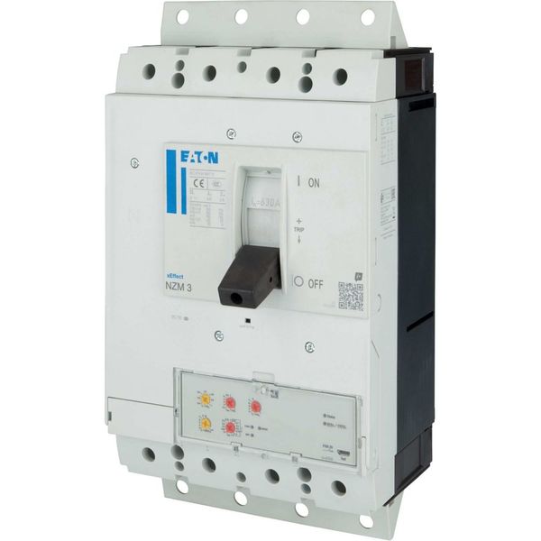 NZM3 PXR20 circuit breaker, 630A, 4p, plug-in technology image 9
