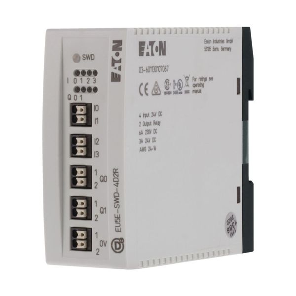 SWD I/O module, 24 V DC, 4 digital inputs, 2 digital relay outputs 3 A image 8