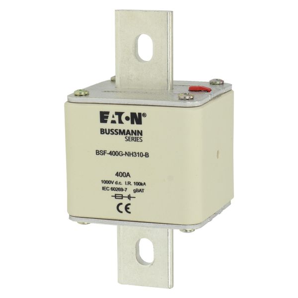 Fuse-link, high speed, 400 A, DC 1000 V, NH3, 71 x 76 x 150 mm, gBat, IEC, bolted connection image 6