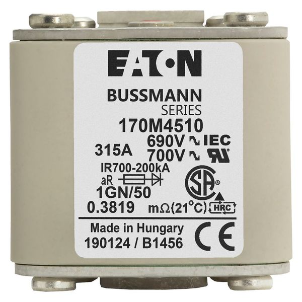 FUSE 315A 690V 1GN/50 AR UC image 2