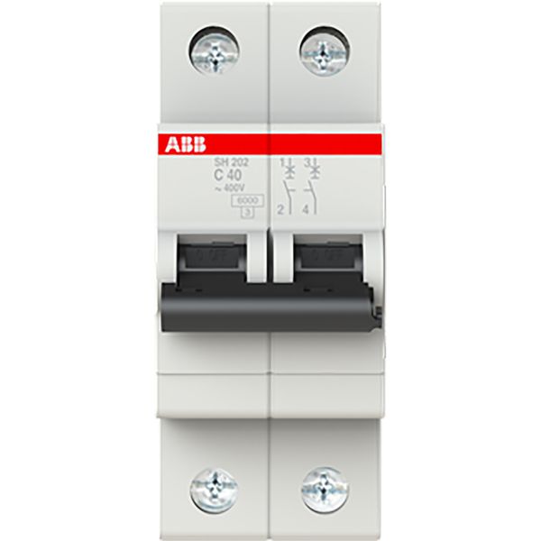 SH202-C40 Miniature Circuit Breaker - 2P - C - 40 A image 1