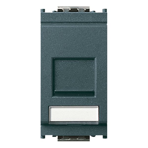 RJ45 Cat5e Netsafe UTP outlet grey image 1