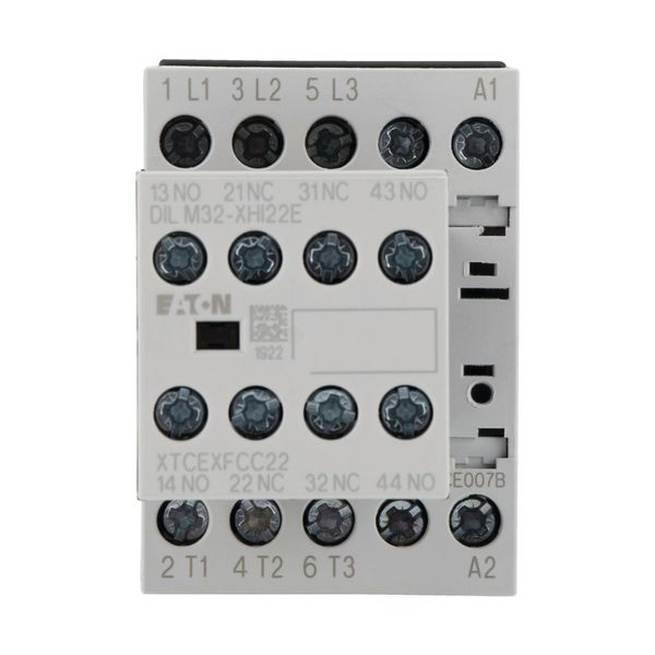 Contactor, 380 V 400 V 3 kW, 2 N/O, 2 NC, 24 V DC, DC operation, Screw terminals image 9
