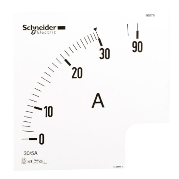 ammeter dial Power Logic - 3 In - ratio 30/5A image 2
