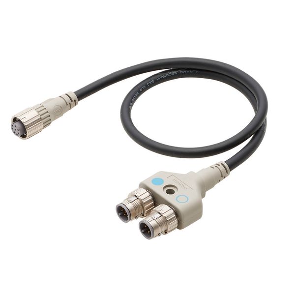 Safety sensor accessory, F3SG-R_SR, Reset Switch M12 Y-joint connector image 2