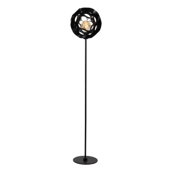 Lucide HANNELORE - Floor lamp - Ø 30 cm - 1xE27 - Black image 1