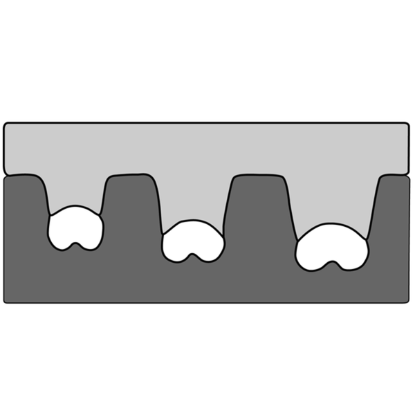 Insert for non-insulated brass press cable lugs image 1