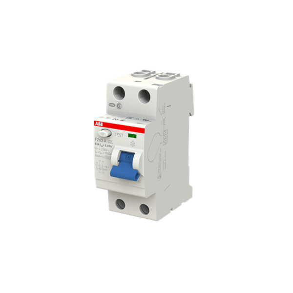 F202 A-80/0.03 Residual Current Circuit Breaker 2P A type 30 mA image 4